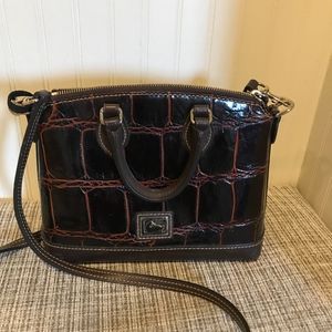 Dooney & Bourke Croco Crossbody Leather Satchel